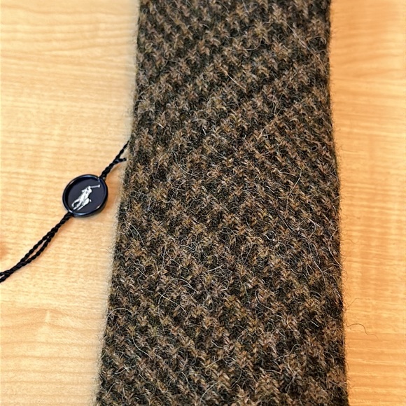 Polo Handmade 100% Wool Glen Plaid Tie - Picture 5 of 5